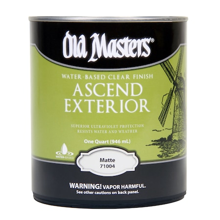 Vogel Paint & Wax Old Masters Ascend Exterior Matte Clear Water-Based Finish 1 qt 71004